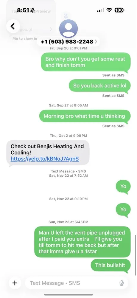 Slide of Benjis Heating And Cooling