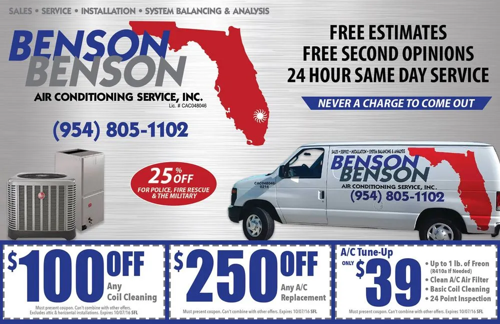 Slide of Benson & Benson Air Conditioning Service