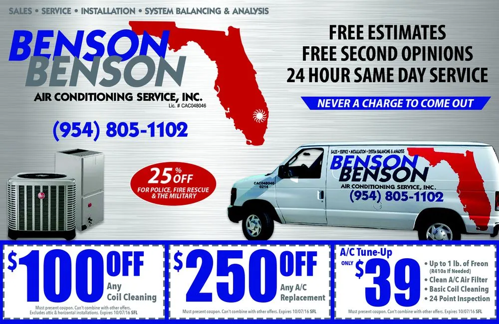 Slide of Benson & Benson Air Conditioning Service