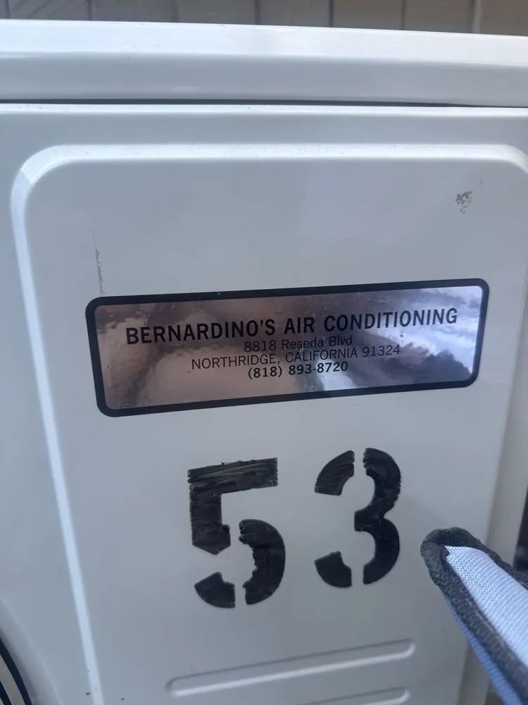 Slide of Bernardino's Air Conditioning