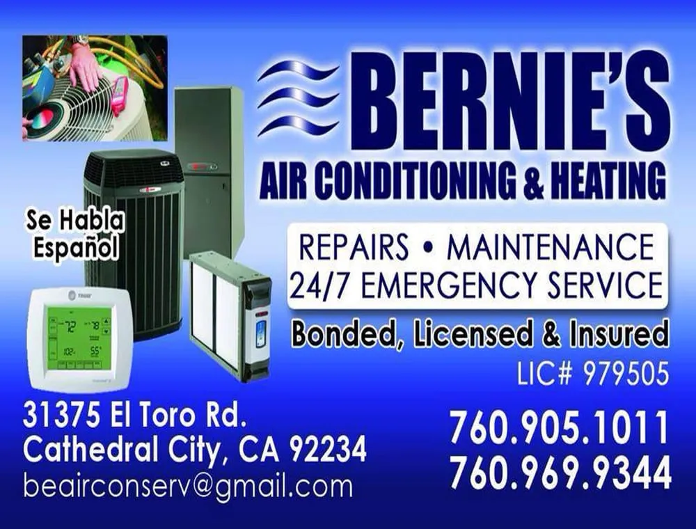 Slide of Bernie's Air Conditioning and Heating