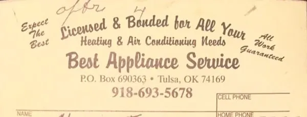Best Appliance Service Logo