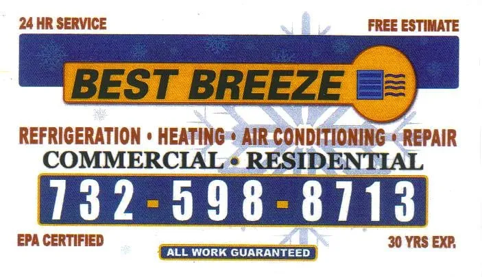 Slide of Best Breeze Refrigeration Service