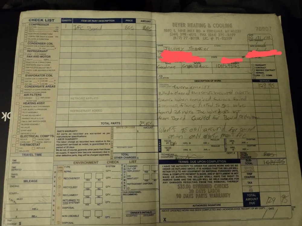 Slide of Beyer Heating & Cooling