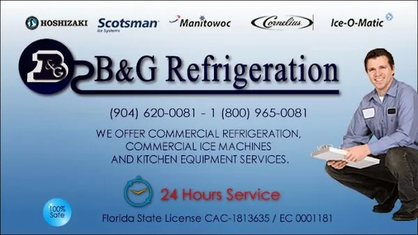 B&G Refrigeration Logo