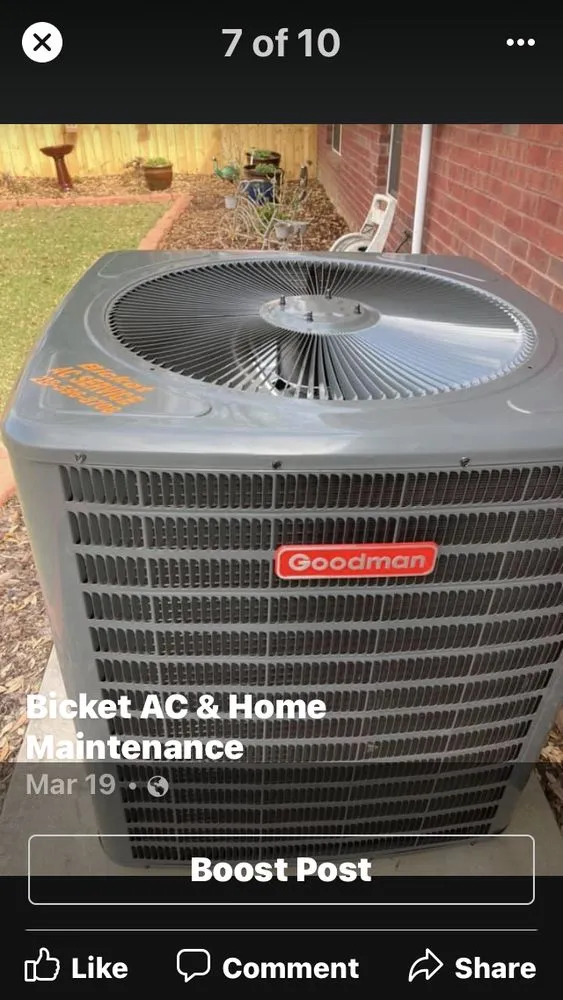 Slide of Bicket AC & Home Maintenance