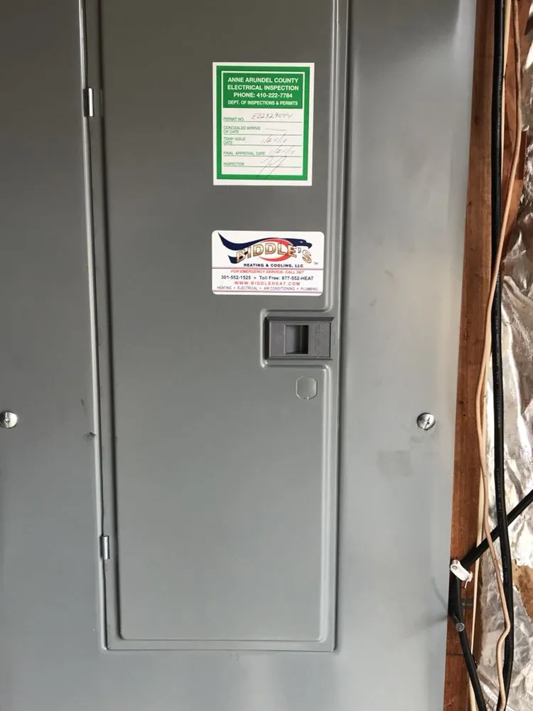 Slide of Biddle Heating and Cooling