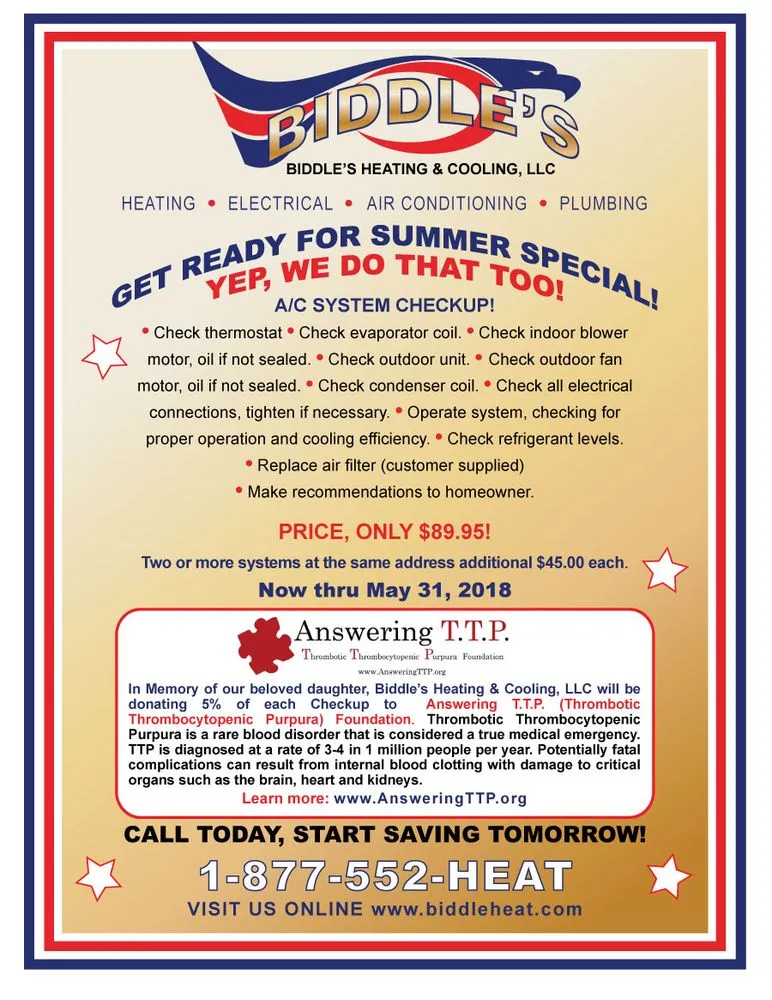 Slide of Biddle Heating and Cooling