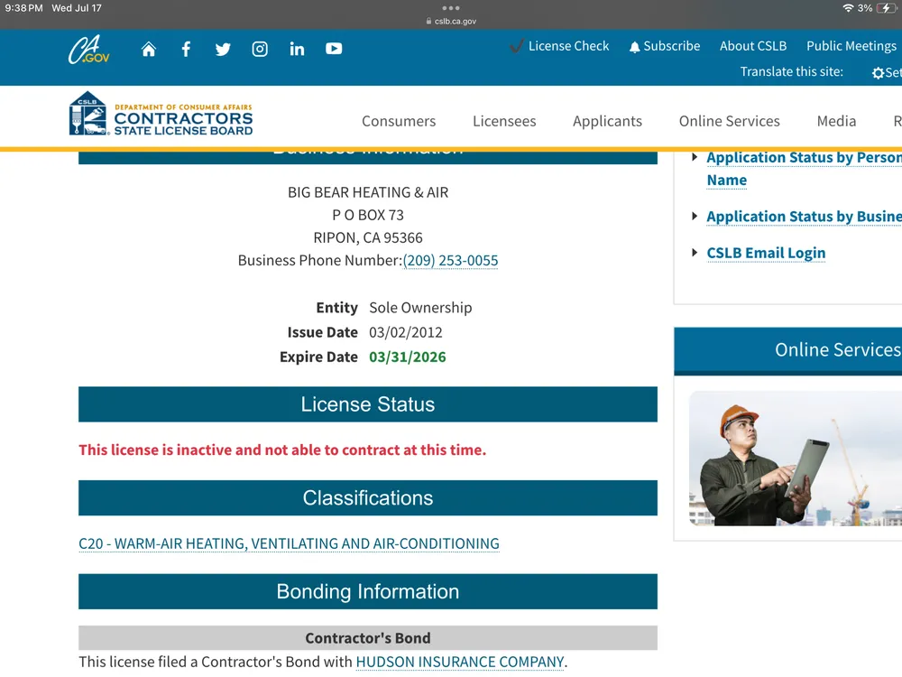 Slide of Big Bear Heating & Air