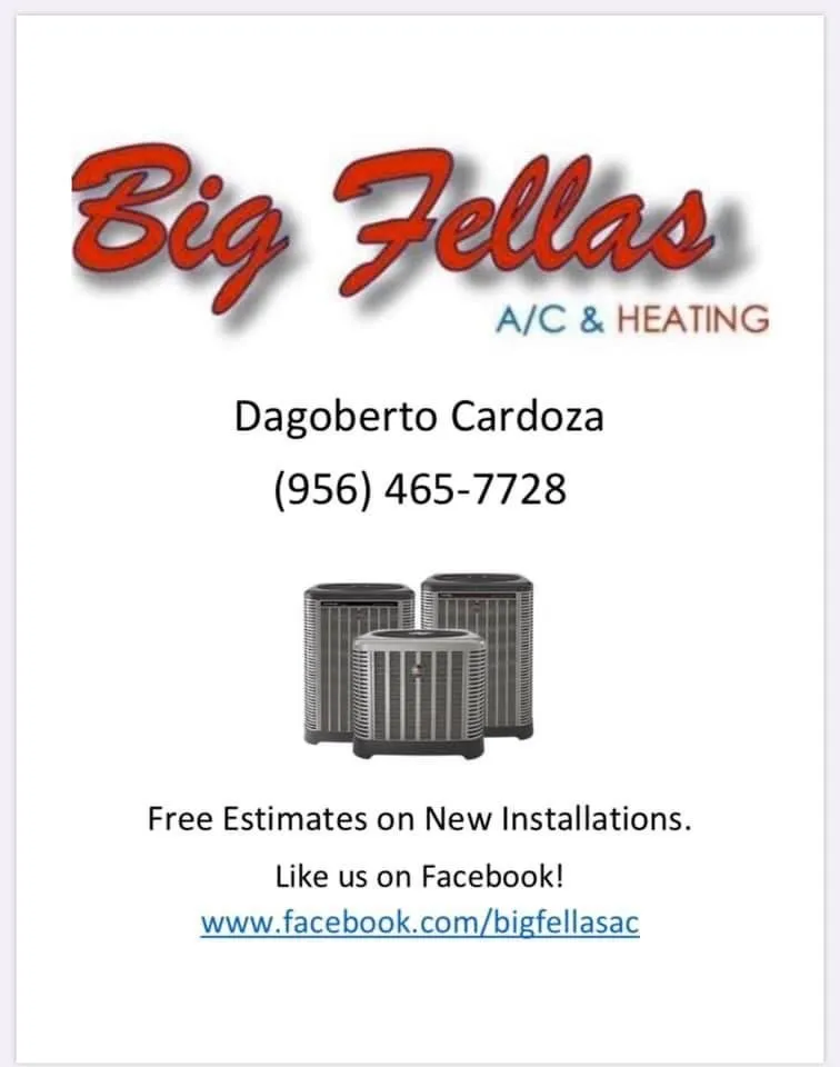 Slide of Big Fellas A/C & Heating