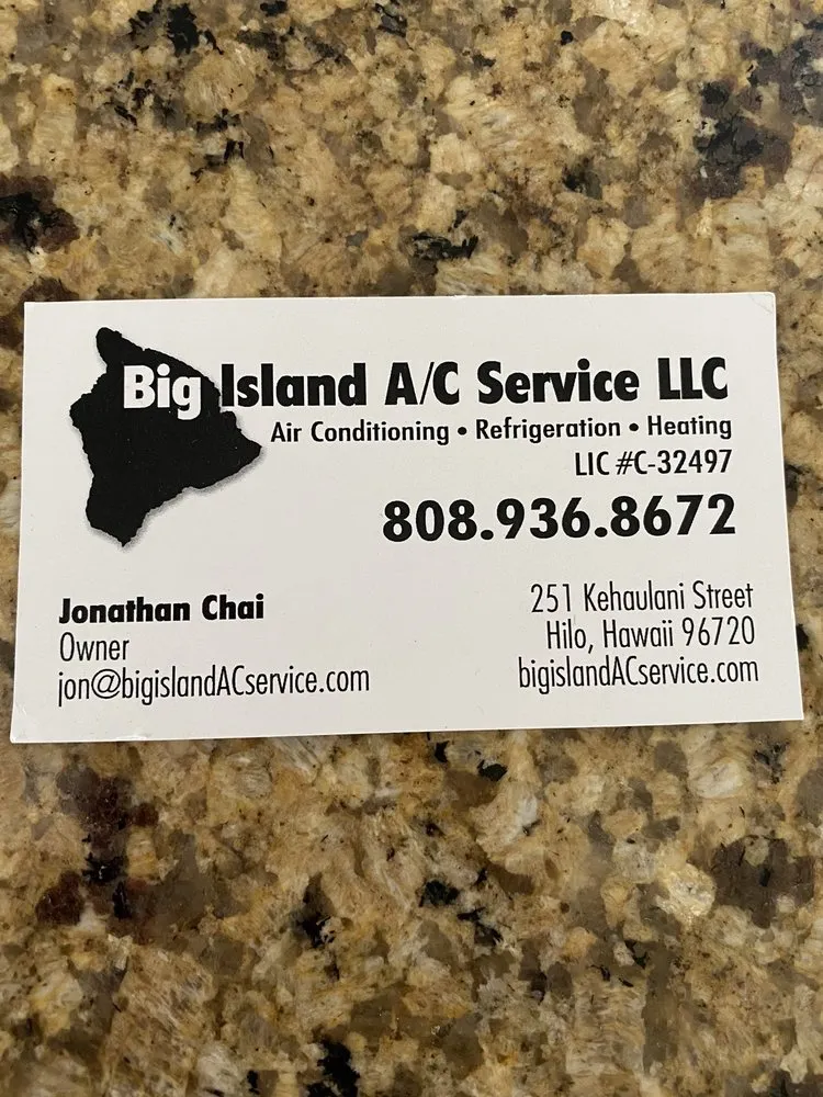 Slide of Big Island AC Service
