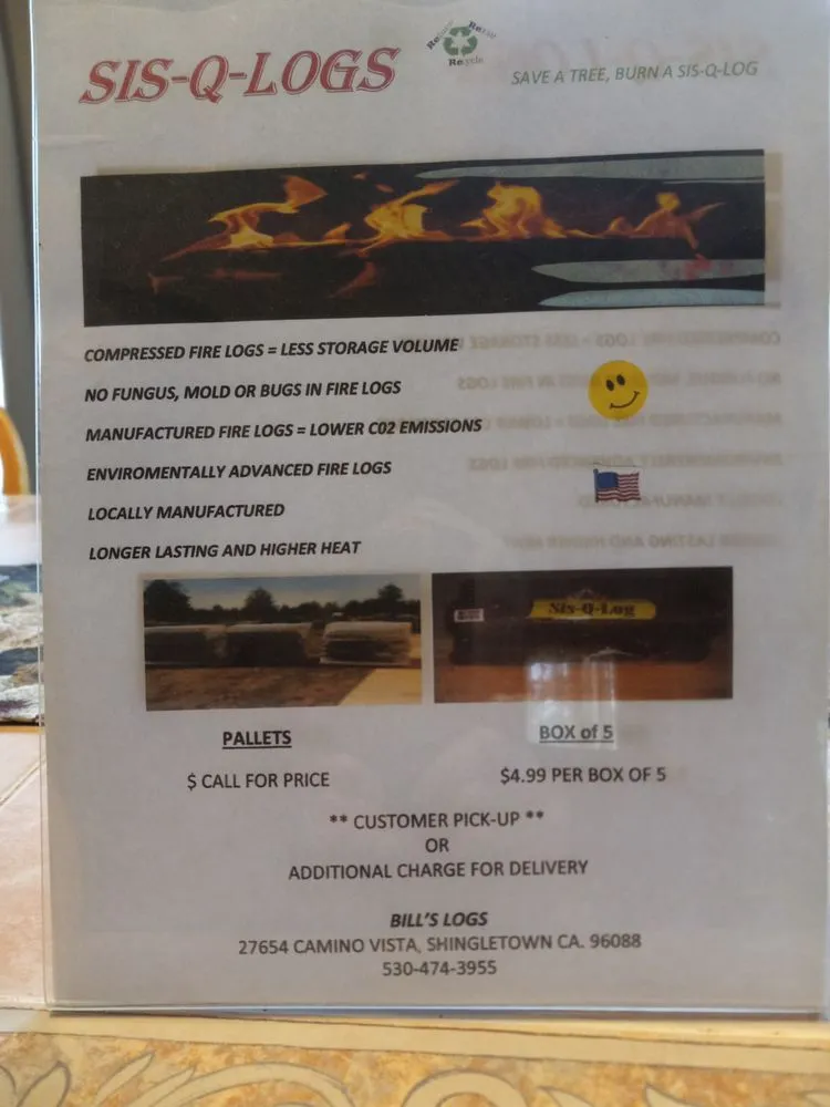 Slide of Bill's Fire Logs