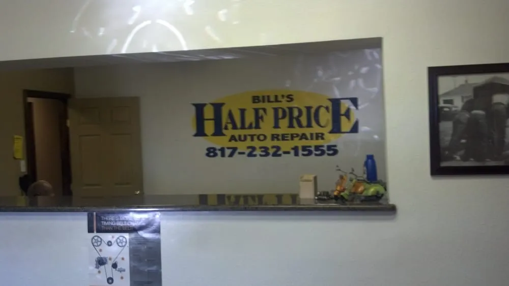 Slide of Bill's Half Price Auto Repair