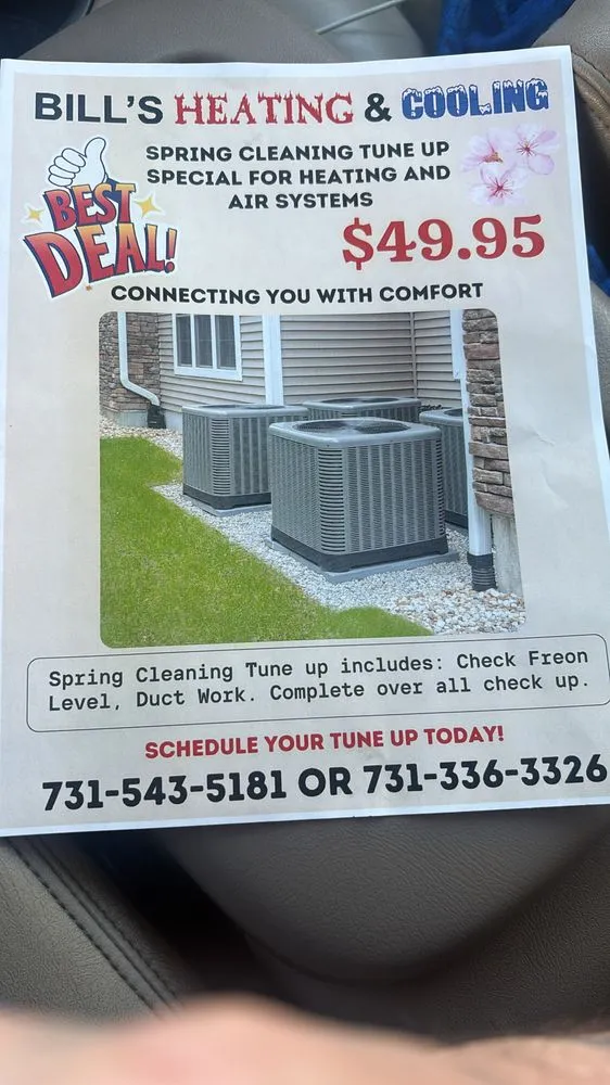 Slide of Bill‘s Heating and Cooling