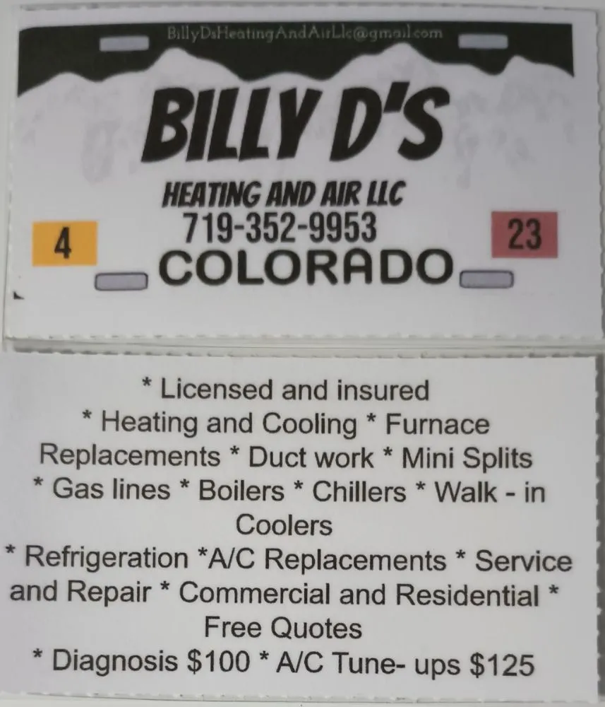 Slide of Billy D's Heating And Air