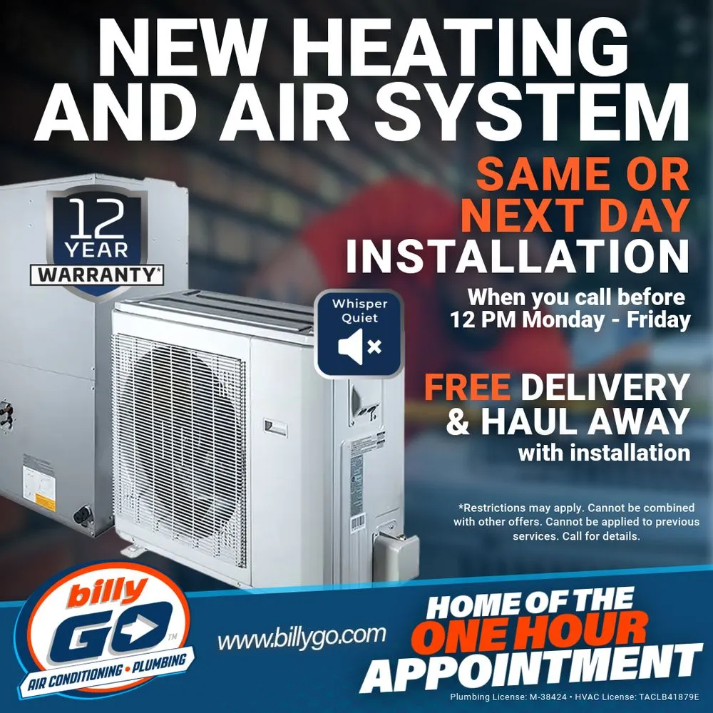 Slide of billyGO Air Conditioning & Plumbing