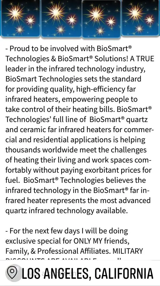 Slide of BioSmart Infrared Heaters