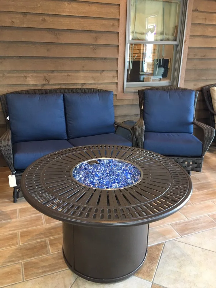 Slide of Birch Heating and Cooling Fireplace and Patio