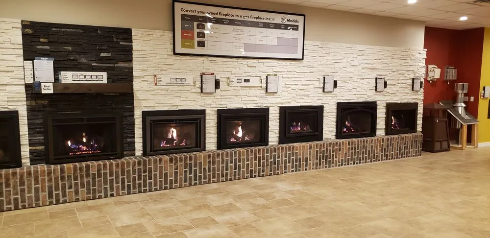 Slide of Birch Heating and Cooling Fireplace and Patio
