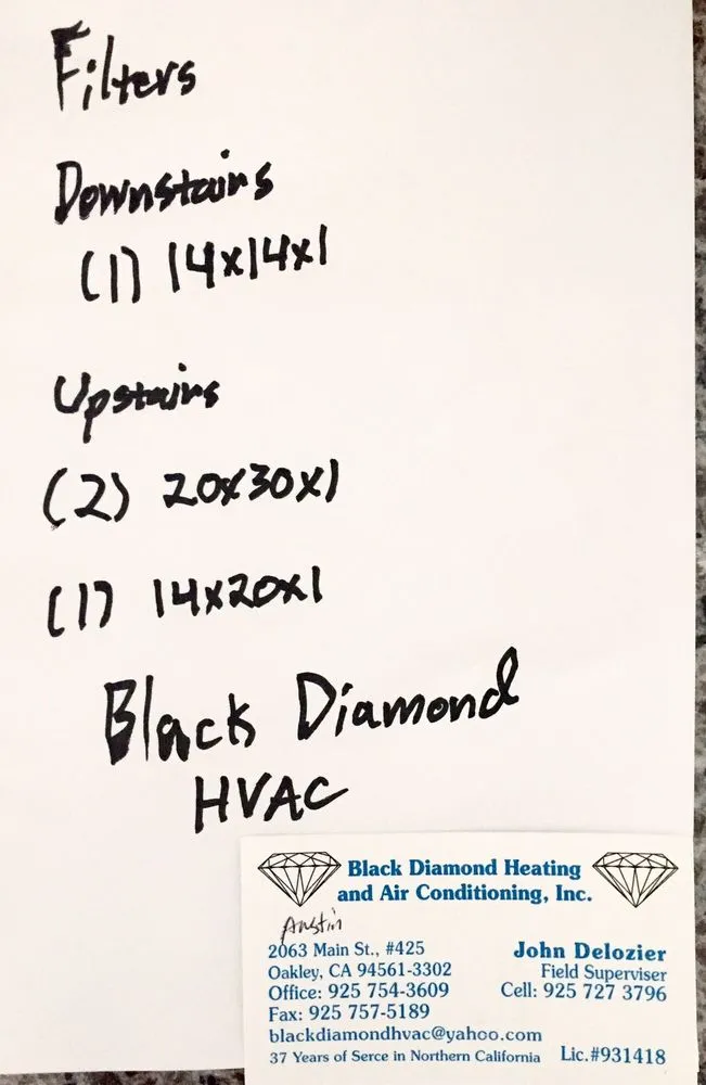 Slide of Black Diamond Heating & Air Conditioning