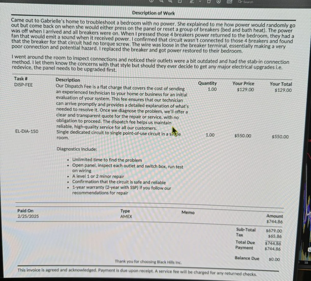Slide of Black Hills