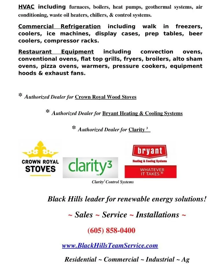 Certified HVAC maintenance for residential systems across Hill City, SD - Black Hills Team Service