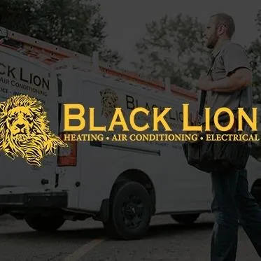 Black Lion Heating & Air Conditioning Logo