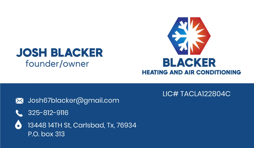 Professional HVAC installation in Rochelle, TX - Blacker Heating And Air Conditioniong