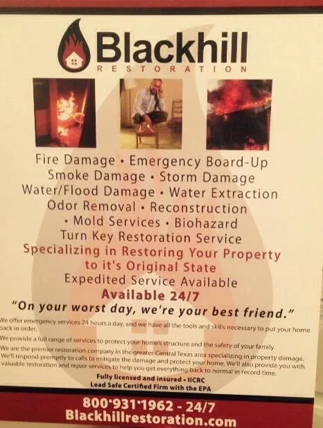 Slide of Blackhill Restoration