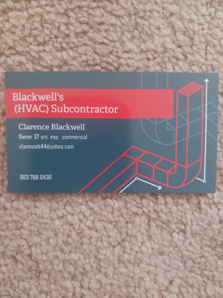 Slide of Blackwell's Hvac & Duct