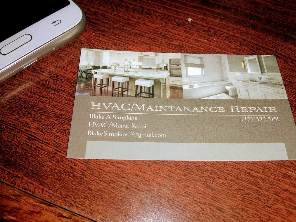 Slide of Blake's HVAC/ Maintanance Repair