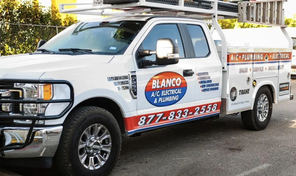 Slide of Blanco AC, Electrical, & Plumbing