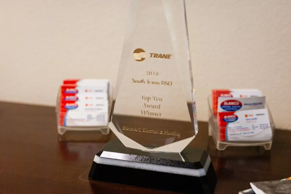 Slide of Blanco AC, Electrical, & Plumbing