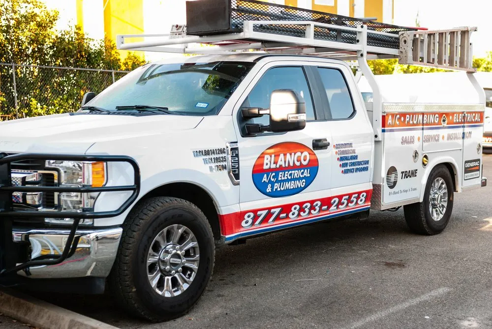 Slide of Blanco AC, Electrical, & Plumbing