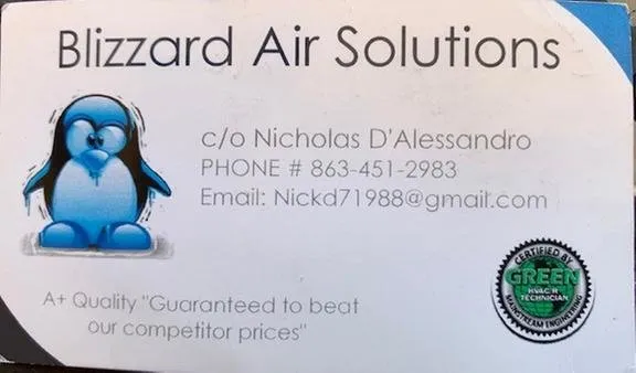 Slide of Blizzard Air Solutions