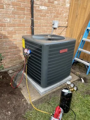 Blue AC Service Logo