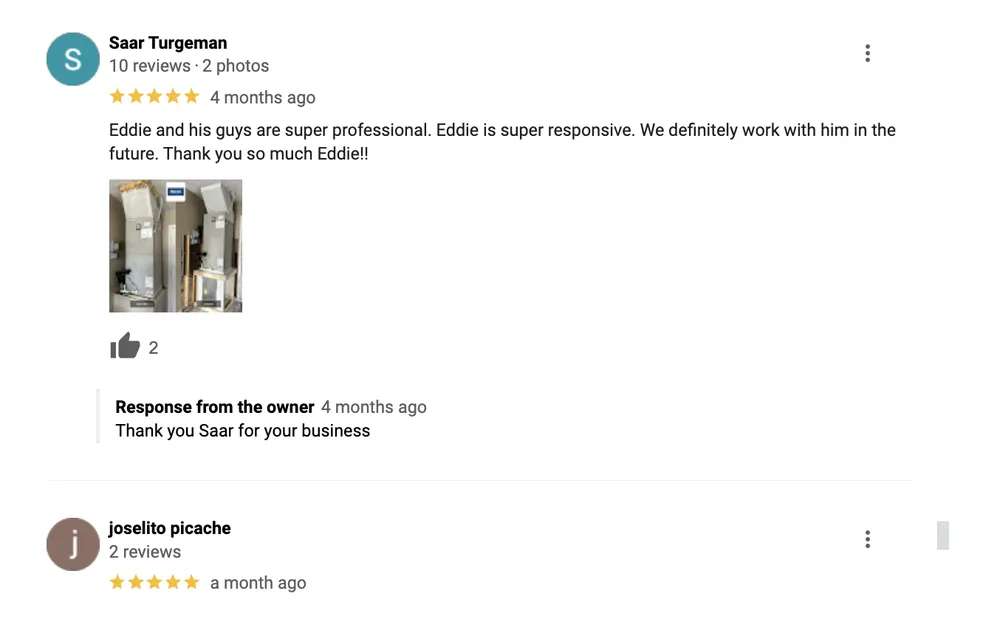 Slide of Blue Air Heating Cooling