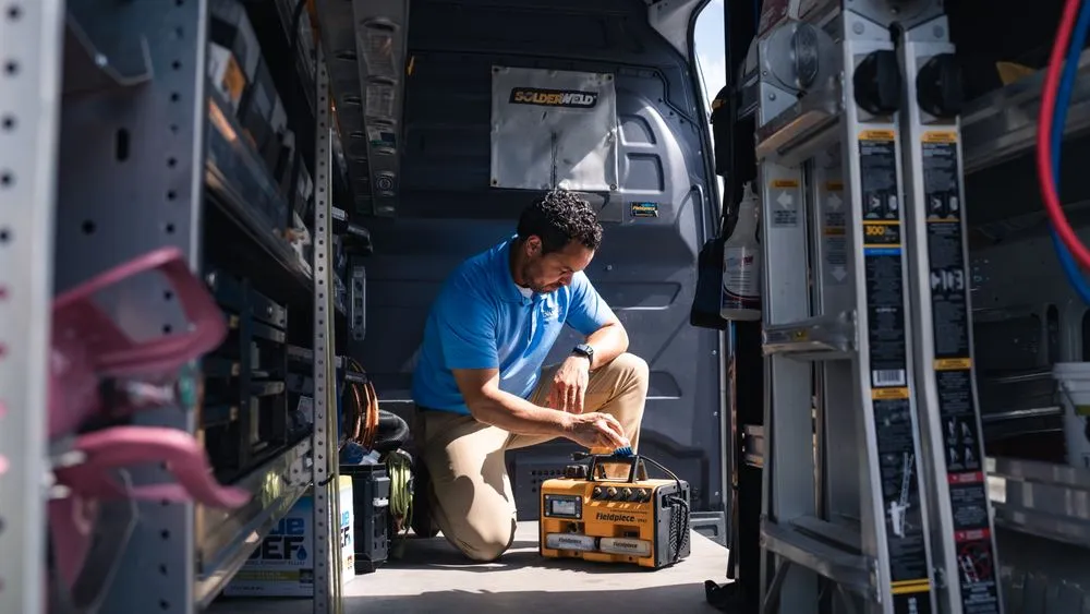 Slide of Blue Air Heating Cooling