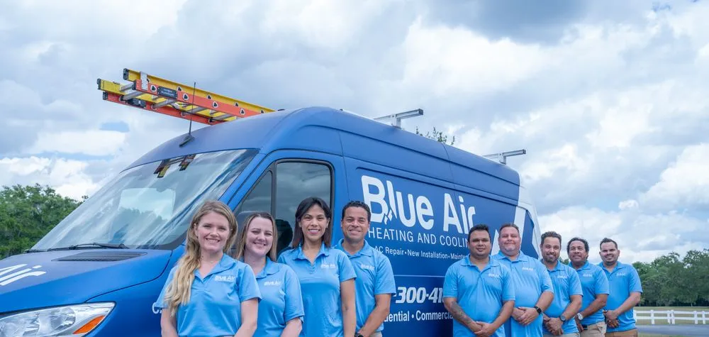 Slide of Blue Air Heating Cooling