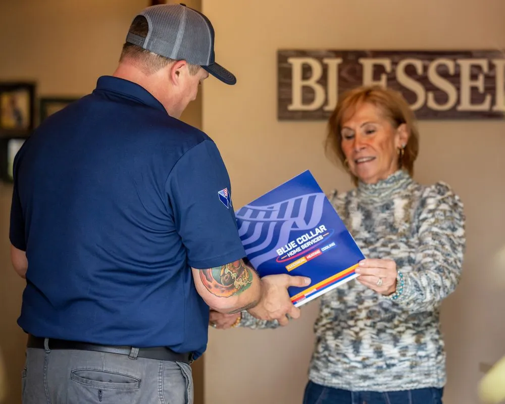 Slide of Blue Collar Heating & Cooling