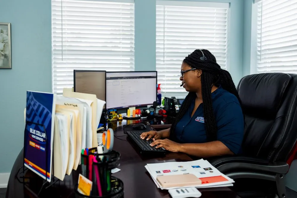 Slide of Blue Collar Heating & Cooling