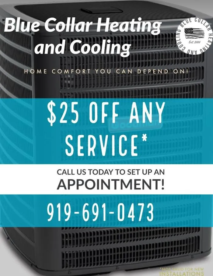 Slide of Blue Collar Heating and Cooling