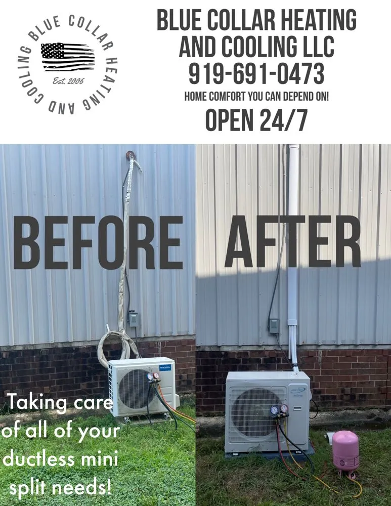 Slide of Blue Collar Heating and Cooling