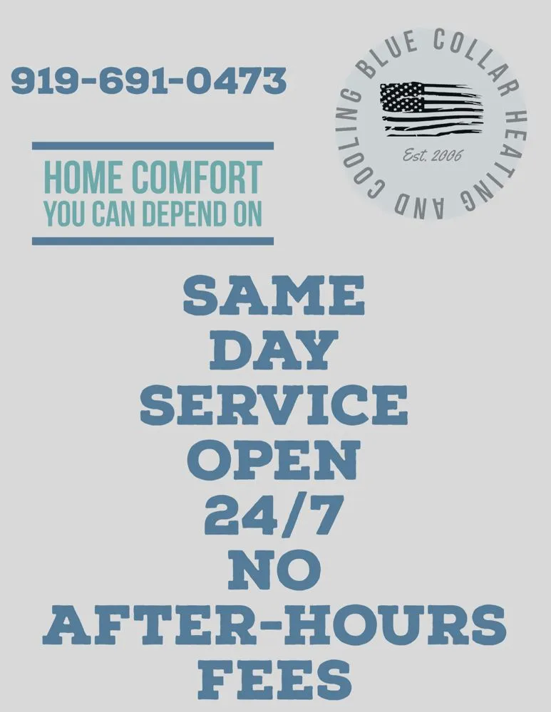 Slide of Blue Collar Heating and Cooling