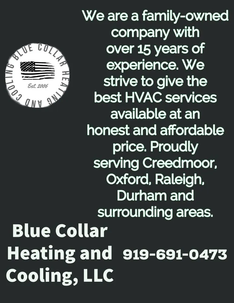 Slide of Blue Collar Heating and Cooling