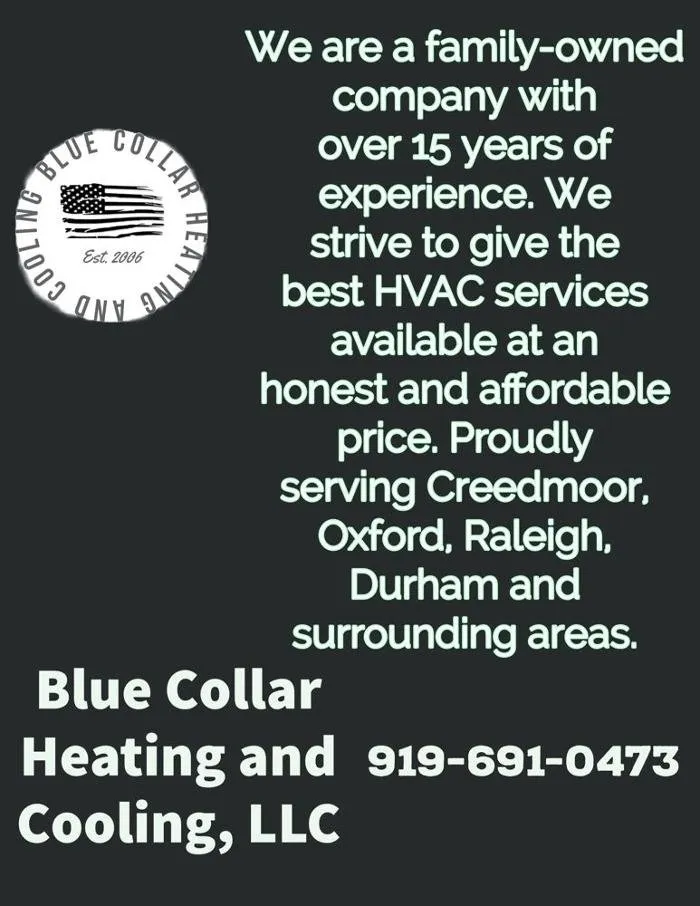 Slide of Blue Collar Heating and Cooling
