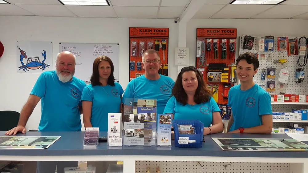 Slide of Blue Crab Appliance Parts