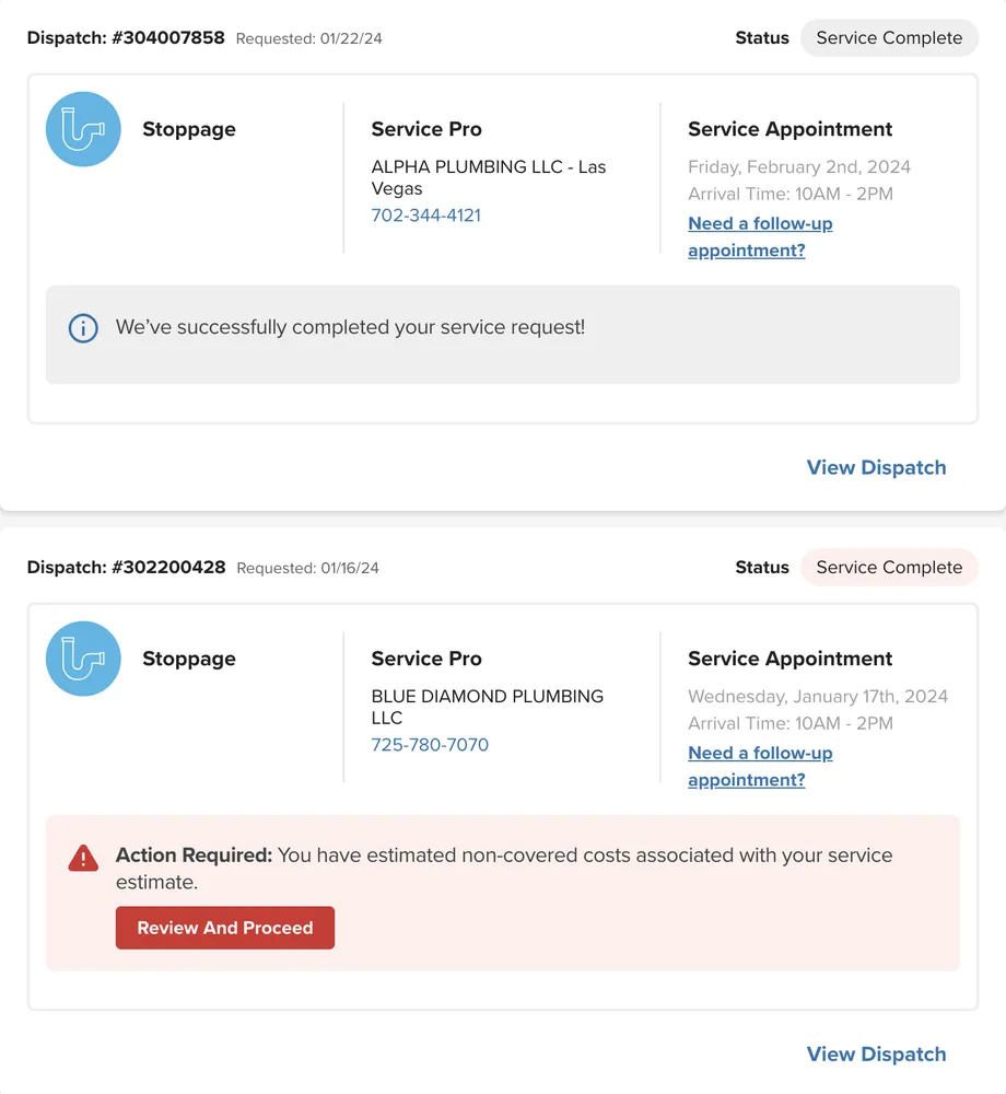 Slide of Blue Diamond Plumbing