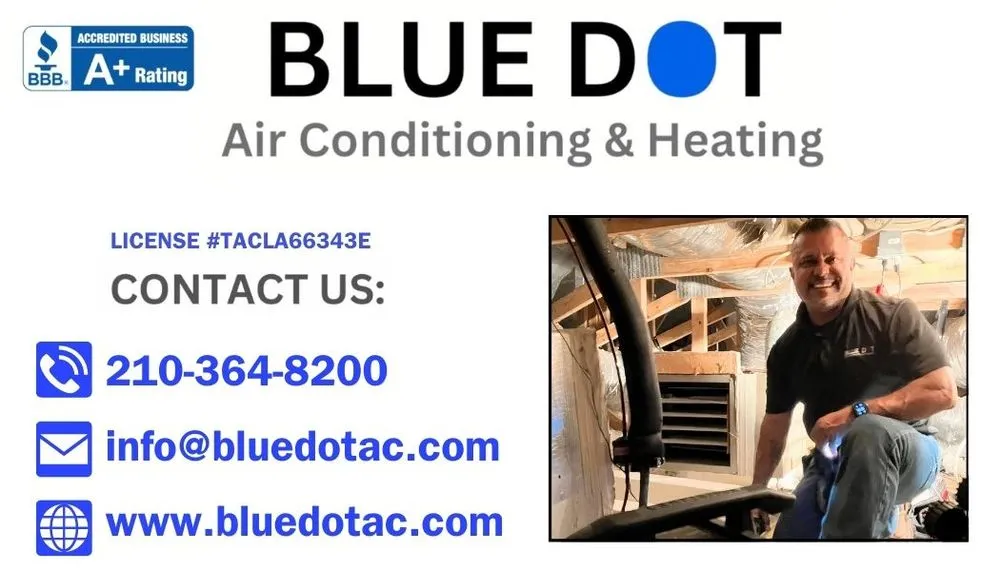 Slide of Blue Dot Air Conditioning & Heating