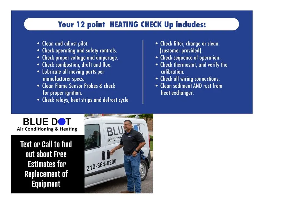Slide of Blue Dot Air Conditioning & Heating